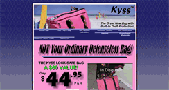 Desktop Screenshot of kyssbags.com